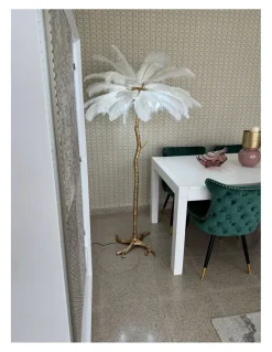 LAMPARA PIE LUXURY ORO