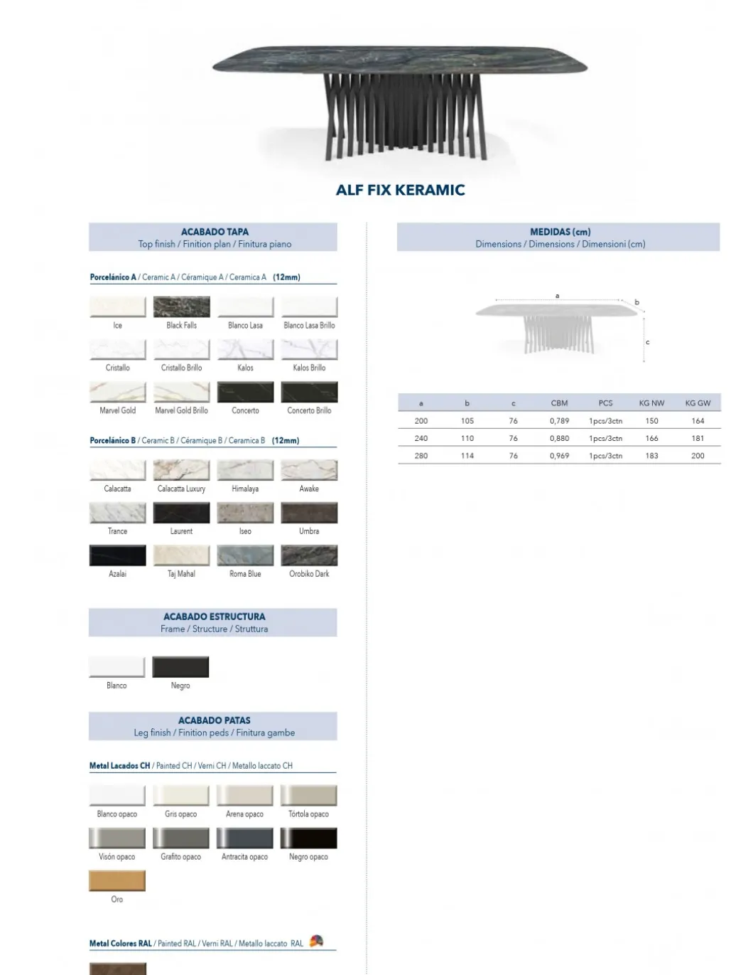 MESA ALF FIX CERAMIC