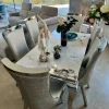 Mesa Isabelina Cromo y Porcelánico