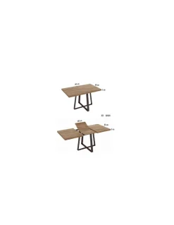 MESA RIMOBEL DUE RECTANGULAR