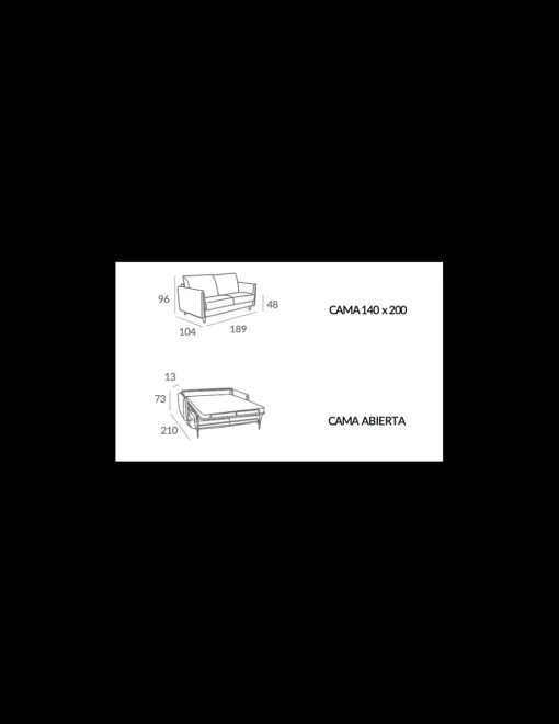 SOFA CAMA FLORA