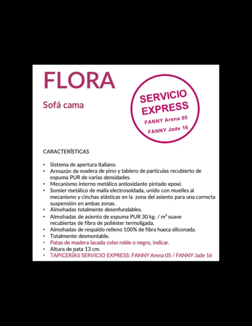 SOFA CAMA FLORA