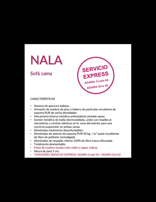 SOFA CAMA NALA